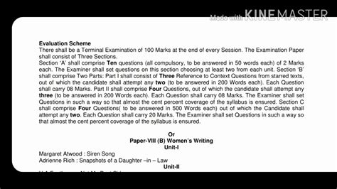 MGSU M.A. (FINAL) English Session 2020.